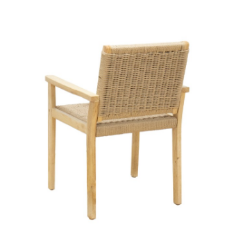 Rope Dining Chair Fabric Rubber Wood Plywood Natural Modern Kitchen/ Dining 5-Layer Cartons From Vietnam Manufacturer Hot Sale 1