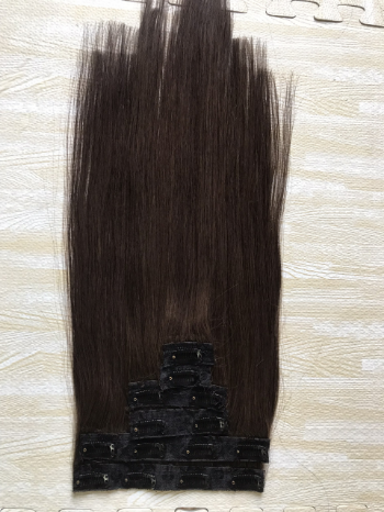 Supper Clip in Hair Extensions Human Hair Silky Straight Clip in Extensions Remy Raw Hair 3