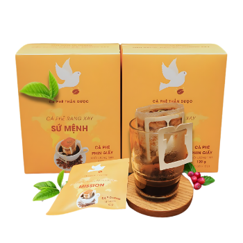 Caffeinated Panacea Coffee Good For Health Coffee Fermented - Roasted Packaged In Paper Filters Fast Delivery Made In Vietnam 1