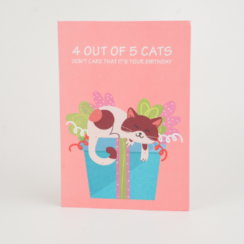 3D Pop Up Cat Unique Design 3D Card Colorful Fast Delivery New Style Customized From Vietnam