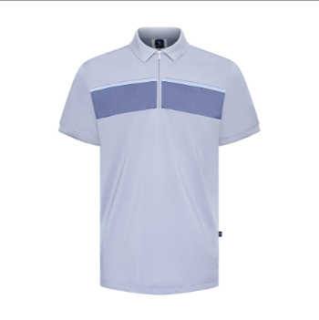 Polyester Spandex Regular-Fit Polo Shirt with Contrast Fabric at Across Men Polo Shirts New Arrival Shirts For Men 9