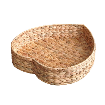 High Quality Water Hyacinth Trays Various Shapes 100% Hand-Woven Handmade Put On Flat Surface Modern Water Hyacinth 4