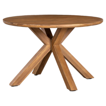 Outdoor Furnishings New Trend Round Table With X Leg Factory Price Home & Garden Wood Outdoor Furniture Acacia Vietnam 3