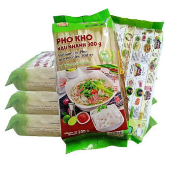 Vietnamese Instant Pho Rice Noodles Quality Boiled Water Brewing Convenient Hot and Rice Noodles Single Package Packaging PA/PE 3