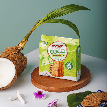 Fast Delivery TOPCOCO Coconut Cracker Original 150g 1