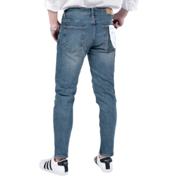 Men'S Jeans Good Price Sustainable Men's Pants & Trousers Oem Service 100% Cotton Button Fly From Vietnam Manufacturer 4