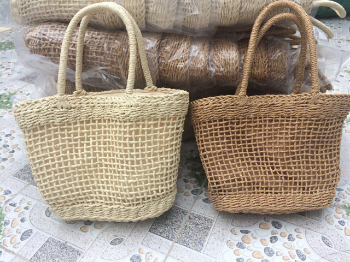 Good Quality in Vietnam Travel Beach Woven Handbag Woven Shoulder Bag Beach Bag Crochet Knit Purse for Women Girl  From Manufacturer Vietnam 7