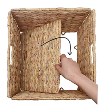 Vietnam Export Storage Container Hyacinth Flat Straps Basket Boat Shape from Vietnam Manufacturer 2