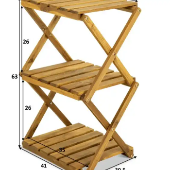 Hot Items 2023 ACACIA 2-TIER FOLDABLE SHOE RACKS BIG SIZE Best Quality Brand Supplier Wholesaler Vietnam 7