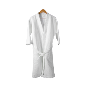 High Quality White Bathroom Coat Polyester Fiber Knitted Oem Service Pack In Box Made In Vietnam Chumy 2