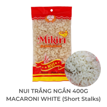 White Macaroni (Short Stalks) Hot Selling Tubular Shape Features Wheat flour, rice flour Primary Ingredient Cooking Time10-12 minutes 12 Month 5