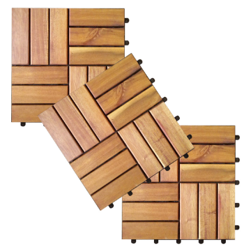 Wholesale Hardwood Deck Tiles 12 Slats Competitive Price Customization Solid Wood Special Customized Carton Box Packaging From Vietnam Manufacturer 4