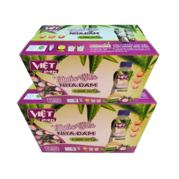 High Quality Aloe Vera Bird Nest Juice With Mangosteen Flavor Flavored Beverage Vicas Packed In Box From Vietnam Factory 1