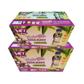 High Quality Aloe Vera Bird Nest Juice With Mangosteen Flavor Flavored Beverage Vicas Packed In Box From Vietnam Factory