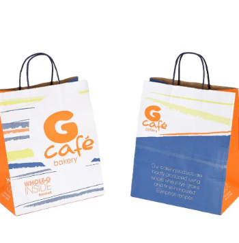 Vietnam Factory Wholesale Custom Logo Cheap Price Wholesale Reusable Recycled 100% Recycled Paper SOS Take Away Food Bag 1