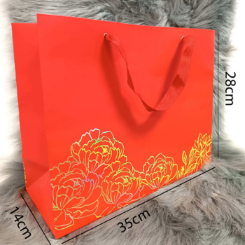 Recycled Materials Kraft Square Bottom Paper Gift Bags With Handles Eyewear Personal Care Business Vietnam Manufacturer 7