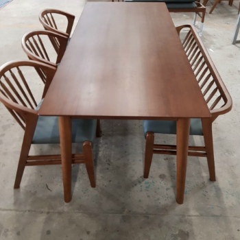 Wholesale Price Best Brand Manufacturer Hot Selling Product Furniture Wooden Interior Set One Table Two Chairs 3