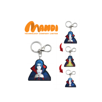 3D Keychains Cartoon Kawaii Cheap Price Waterproof Decals Used As A Gift 3D Motion Custom Packing Made In Vietnam 2