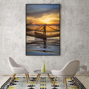 Poster and Prints on Canvas Art Modern Landscape Custom Photo large living room wall pictures 4