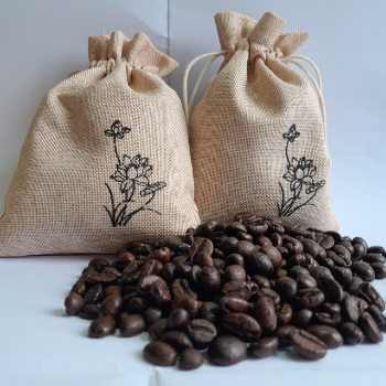 Best seller Natural Aroma Beads Scented Sachet Bag Customized Natural Linen Fabric Sack With Coffee beans 2024 Vietnam 5
