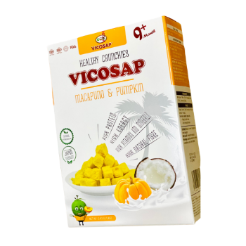 Biscuits And Cookies Vicosap Macapuno Coconut & Banana Crunchies Good Price Cocoa Banana Candy Cracker Vietnam Manufacturer 2