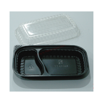 Fast Delivery Plastic Food Packaging Plastic Boxes 1 2 3 Compartments Takeaway Lunch Containers HIPS Plastic Tray 1