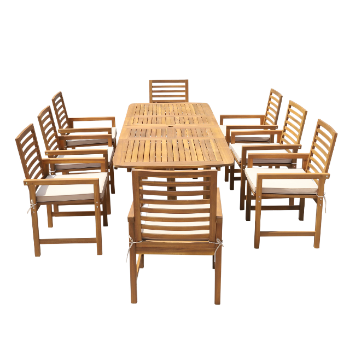 High Quality Garden Dining Table Sets Outdoor Furniture Modern Style Factory Price Patio Furniture Vietnam Manufacturer 3