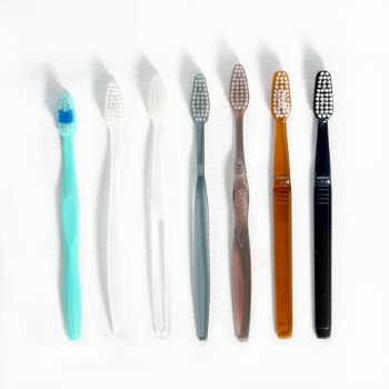 Toothbrush For Hotel From Vietnam Manufacturer Soft Toothbrush For Adult Travel Kit Toothbrush Three Sided PET Finger Refillable 1