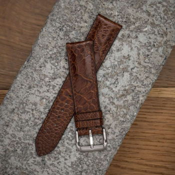 Vietnam made watch strap classic style 18 19 20 21 22mm for men women high quality ostrich leather strap 3