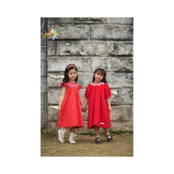 Smock Velvet Smock With Long Sleeves Good Quality High Grade Product Picnic Dress Lovely Pattern Packing In Carton Box 13