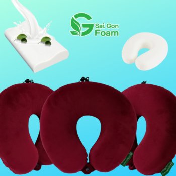 Slim Rubber Necklace Pillow Saigon Foam Made In Vietnam 5