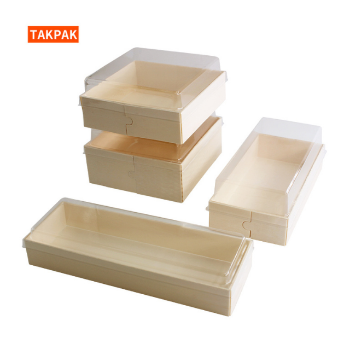 DIY Storage Boxes High Quality Square Wood Box Takeaway Food Container Takpak Brand Customized Service From China Manufacturer 7