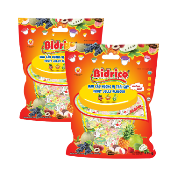 High Quality Fruit Jelly 470Gram Bidrico Brand Iso Halal Haccp Jelly Flavor Fruit Packed In Pouch Vietnam Manufacturer 2