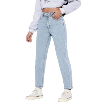 Baggy Jeans High Quality Anti-Static 95%Cotton Skinny Stonewashed Wash women's bootcut jeans Made In Vietnam Supplier 2