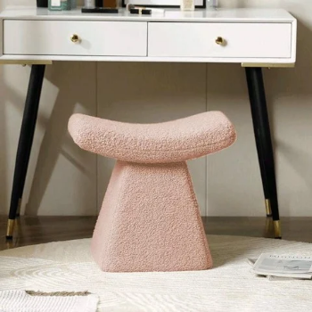 Fluffy Burlap Dressing Table Chair - GC31 2