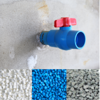 PVC Pipe Fittings PVC Granules Raw Material Eco Friendly For Structure Bluestar Jumbo Customized Color Packing In Bag 6