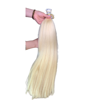 Keratin Nano Tip Color Virgin Hair Nano-Tip Bone Straight Virgin human hair from Vietnam Wholesale Bundles 100% 6