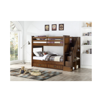 Wooden Materials For Bunk Bed Adult Twin Over Full Bed Wooden Hardwood For 2-3 People Kids Bedroom Set From Vietnam Manufacturer 7