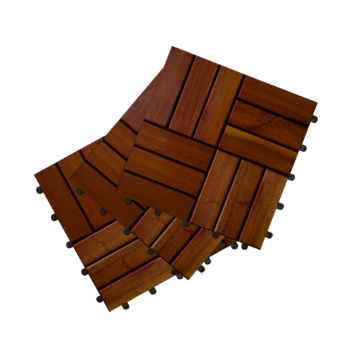 Reasonable Price Hardwood Deck Tiles 12 Slats For Wholesale OEM ODM Solid Wood Decking And Flooring Packed Vietnam Manufacturer 5