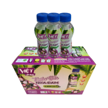 Hot Item Aloe Vera Bird Nest Juice With Mangosteen Flavor Flavored Beverage Vicas Packed In Box From Vietnam Factory 3