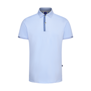 Polyester Spandex Regular-Fit Polo Shirt with Contrast Fabric on the Placket & Cuffs Men Polo Shirts New Arrival Shirts For Men 4