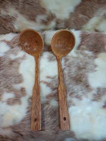 High Quality Spoons Of Food Make From Wooden Coconut Set Dark Brown All Seasons Vietnam Manufacturer 4