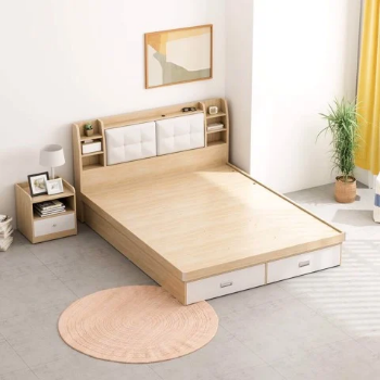 Modern Bed - GP235 / GP235A Comes with Bedside Shelf 1