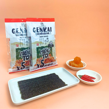 Roasted Seaweed Snack Korean Spicy Chicken Spicy Seaweed Snack 17.5G Good Price Crunchy Top Selling Product Dried Packed In Bag 3