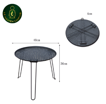 Foldable round table for picnics and camping trips Made In Vietnam 1