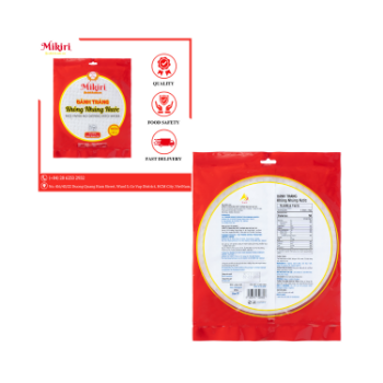 Vietnam Round Rice Paper 60 Sheets Product Tasteless No cooking Use directly to eat with food, salad rolls, skin rolls, fruit 8