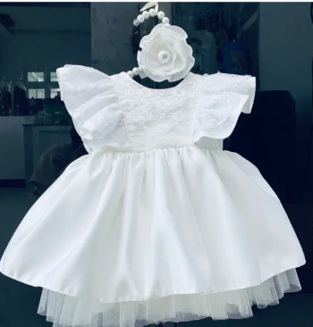 Elegant Newborn Dress Good Choice New Design Using For Baby Girl Pack In Plastic Bag Made In Vietnam Manufacturer High Quality 4