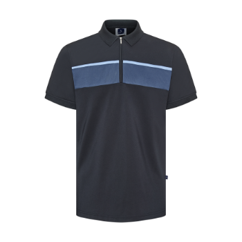 Polyester Spandex Regular-Fit Polo Shirt with Contrast Fabric at Across Men Polo Shirts New Arrival Shirts For Men 10