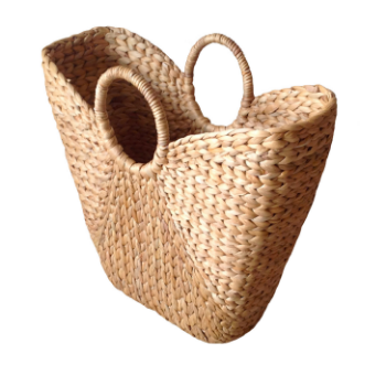 High Quality Water Hyacinth Handbags Fishbone Weaving Tightly Into Butterfly Shape Natural Color Unique And Trendy Style 3