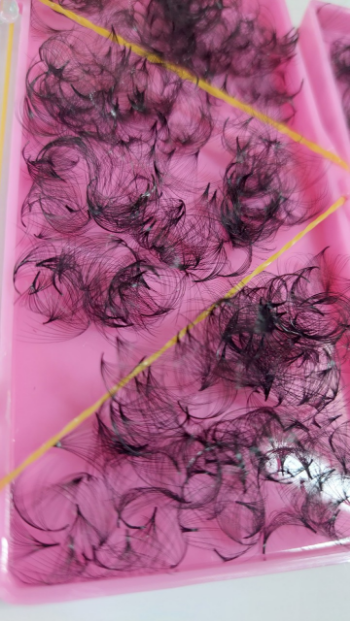 16D FanSynthetic Hair Silk FurEyelash Extensions Manufacturing Vietnam Ha Phuong Brand name Semi handma Eyelashes Eyelash de 3